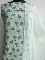 Pale Mint-Green Chikankari cotton suit - Image 3