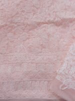 Pastel-Orange cotton Chikankari Dress-material - Image 4