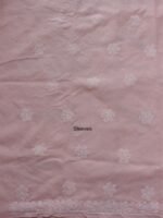 Pastel-Orange cotton Chikankari Dress-material - Image 5