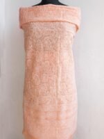 Pastel Orange Chikankari cotton Kurta Fabric