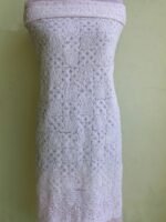 Pastel Pink Georgette Chikankari Kurta Fabric