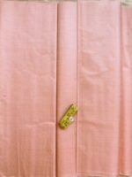 Peach-Orange Paper Tussar Silk Fabric