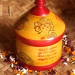 Peacock, Ganesha, Vishnu Shlok on Yellow sindur box