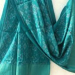 Peacock-Green Patola woolen shawl