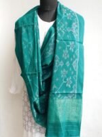 Peacock-Green Patola woolen shawl - Image 4