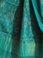 Peacock-Green Patola woolen shawl - Image 3