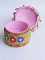Peacock Lacework small wooden Sindur-dani - Image 3