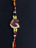 Peacock zardozi rakhi - Image 2