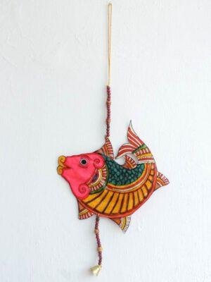 Pink-Fish-tholu-Bommalata-leather-toran