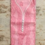 Chikankari embroidered Pink ladies Kurta