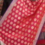 Pink Imitation-Katan Banarasi Duppata