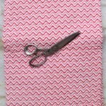 Pink, white Sanganeri Print pure cotton Fabric