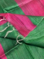 Pink and Green Ghicha Tussar silk stole - Image 3
