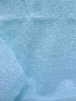 Powder Blue cotton Chikankari Dress-Material - Image 3