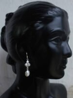 Pure Silver and Pearl Earrings - Image 3