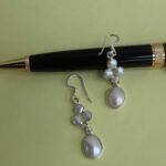 Pure Silver and Pearl Earrings