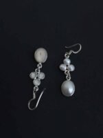 Pure Silver and Pearl Earrings - Image 2