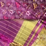 Purple pure silk Patan Patola Dupatta