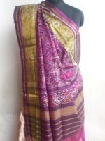 Purple pure silk Patan Patola Dupatta - Image 4