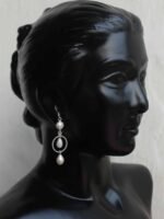 Real Pearl and Silver Trendy Earrings - Image 3