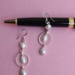Real Pearl and Silver Trendy Earrings