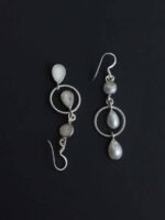Real Pearl and Silver Trendy Earrings - Image 2