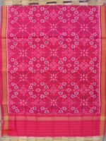 Red-Pink Patan Patola Silk Dupatta - Image 2