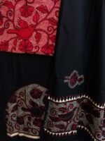 Red and Black Birds Kantha embroidered Dress Material - Image 2