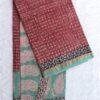 Red-and-Green-Block-printed-Kota-cotton-sari at Shilphaat