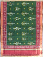 Red and Green Patola silk Dupatta - Image 3