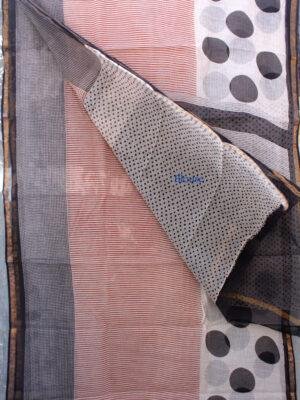 Red-and-black-striped-Kota-doria-cotton-saree