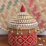 Red and Golden Big wooden Sindhora