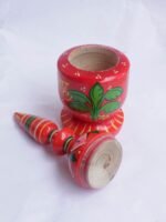 Red-Base, Long Wooden Sindoor-Box - Image 2