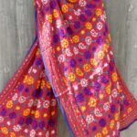 Red Chiffon Fulkari Dupatta