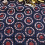 Indigo Dabu-Bagru Block-Printed Cotton Fabric