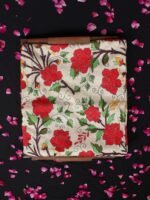 Red Roses nakshi Kantha Tussar Silk Dupatta