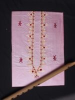 Rose Pink Pure silk Kurta fabric for men