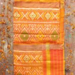 Rust-Orange Patola silk Dupatta