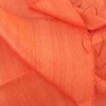 Saffron Orange Dupion Silk Dupatta