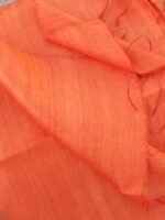 Saffron Orange Dupion Silk Dupatta