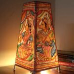 Saraswati-Ganesha Tholu Bommalata Table lamp