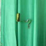 Sea-Green Paper Tassar Silk Fabric
