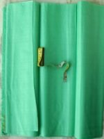 Sea-Green Paper Tassar Silk Fabric