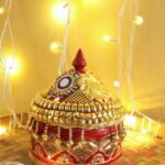 Sequins red Lacework medium wood Sinhora