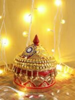 Sequins red Lacework medium wood Sinhora