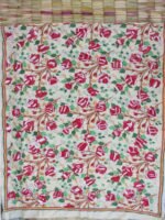 Shaded-Red Roses Kanthawork Tussar silk Dupatta - Image 4