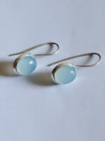 The Blue moonstone Silver Earrings