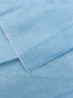 Sky-Blue Pure Linen Fabric - Image 2