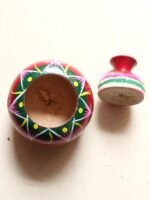Handcrafted wooden small sindoor dibiya - Image 2