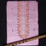 Soft-Pink Pure Silk Kurta Fabric for Men